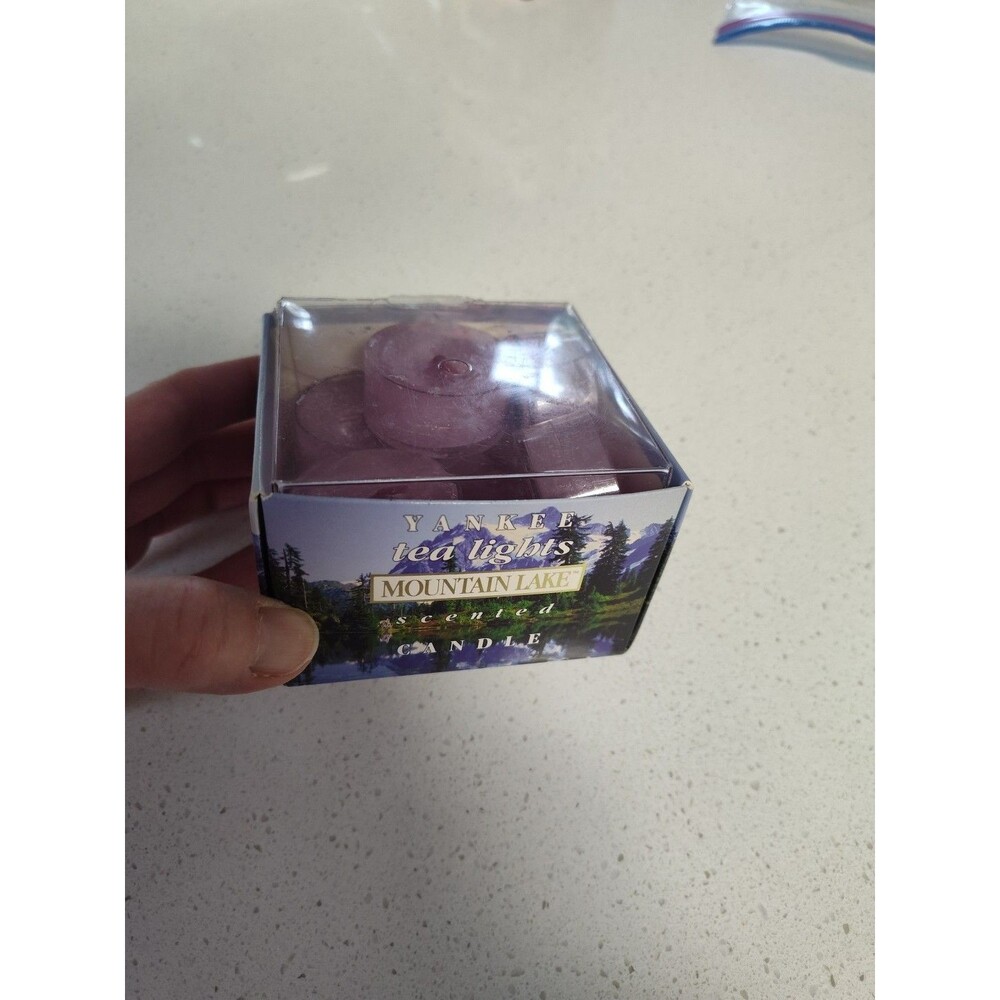 Yankee Candle Mountain Lake 9 Tea Lights scented candle RETIRED scent